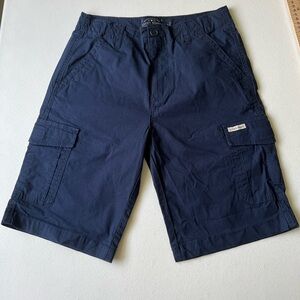 LUCKY BRAND boys' blue cargo shorts, size 10-12